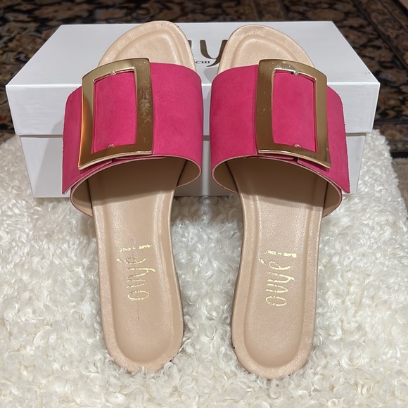 OVYE’ by Christina Lucchi, pink buckle sandals - Picture 6 of 6